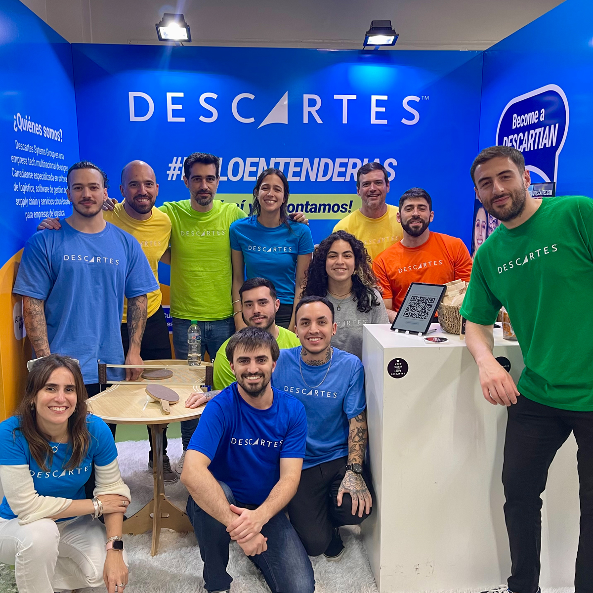 Team members from Descartes' R & D team at a recruiting event